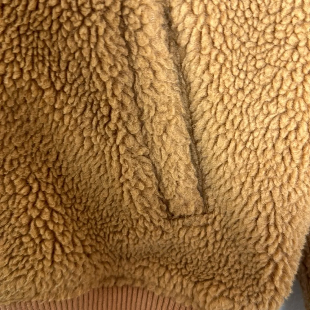 GAP Kids Large Camel Color Sherpa Style Zip Up Jacket
